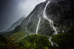 Downpour, Milford Sound, NZ - Steve Rutherford Landscape Photography Art Gallery
