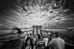 Bridge Walkers, Brooklyn - Steve Rutherford Landscape Photography Art Gallery